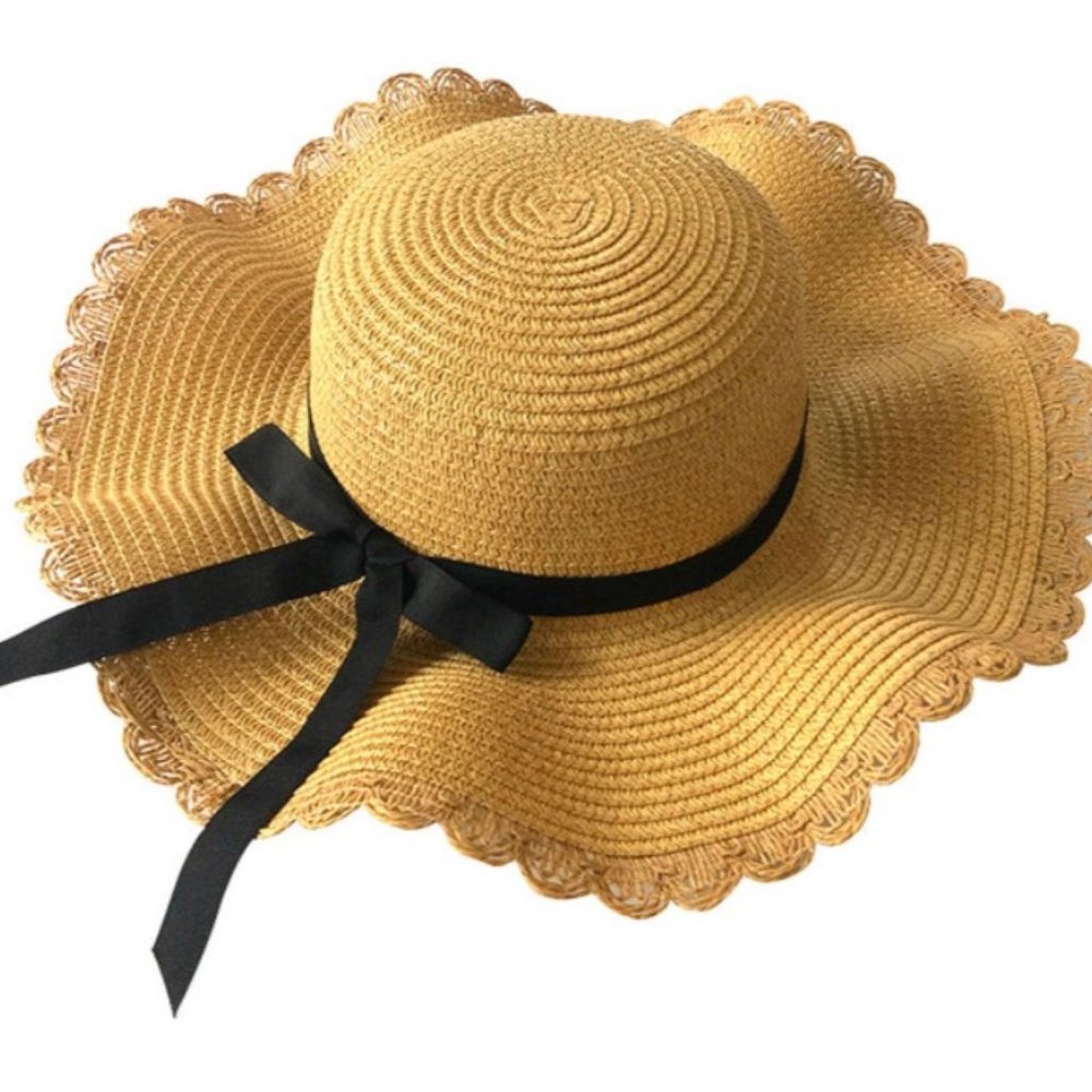 Straw Hat, Toddler Girl Hat, Toddler Sun Hat, Toddler Straw Hat